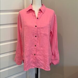Pink Button-Up Shirt